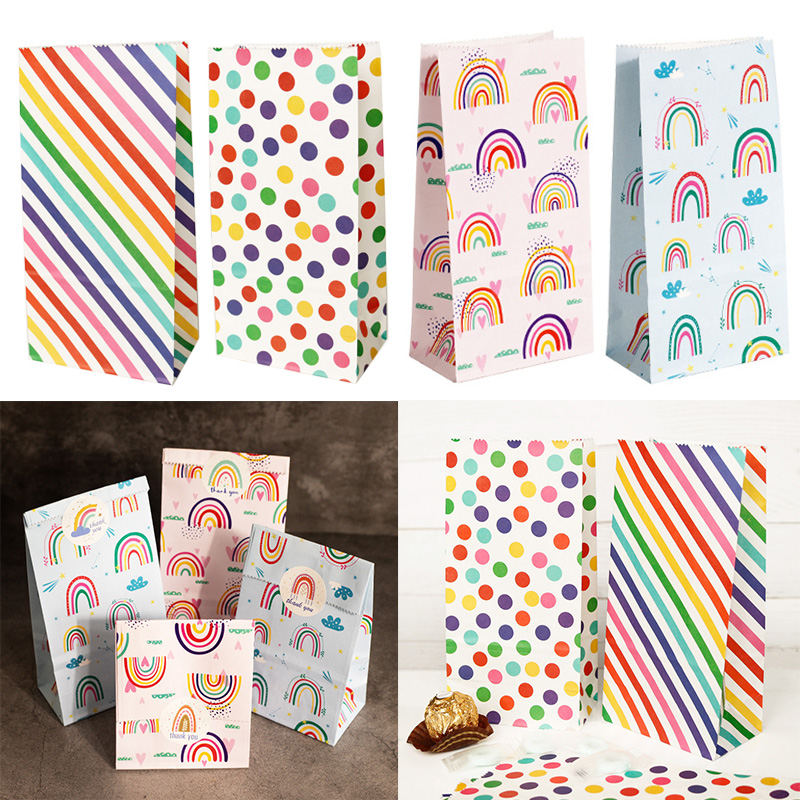Kleine papieren zakken Regenbo - Kraft Paper Box recensie en prijs