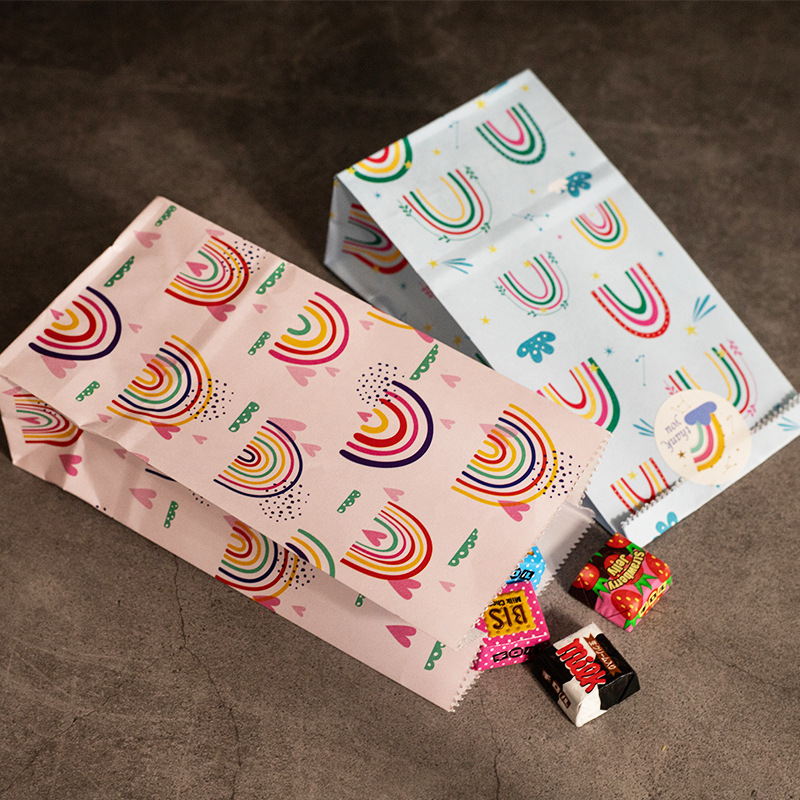 Kleine papieren zakken Regenbo - Kraft Paper Box recensie en prijs